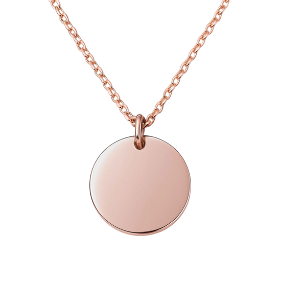 collana tonda rosa front