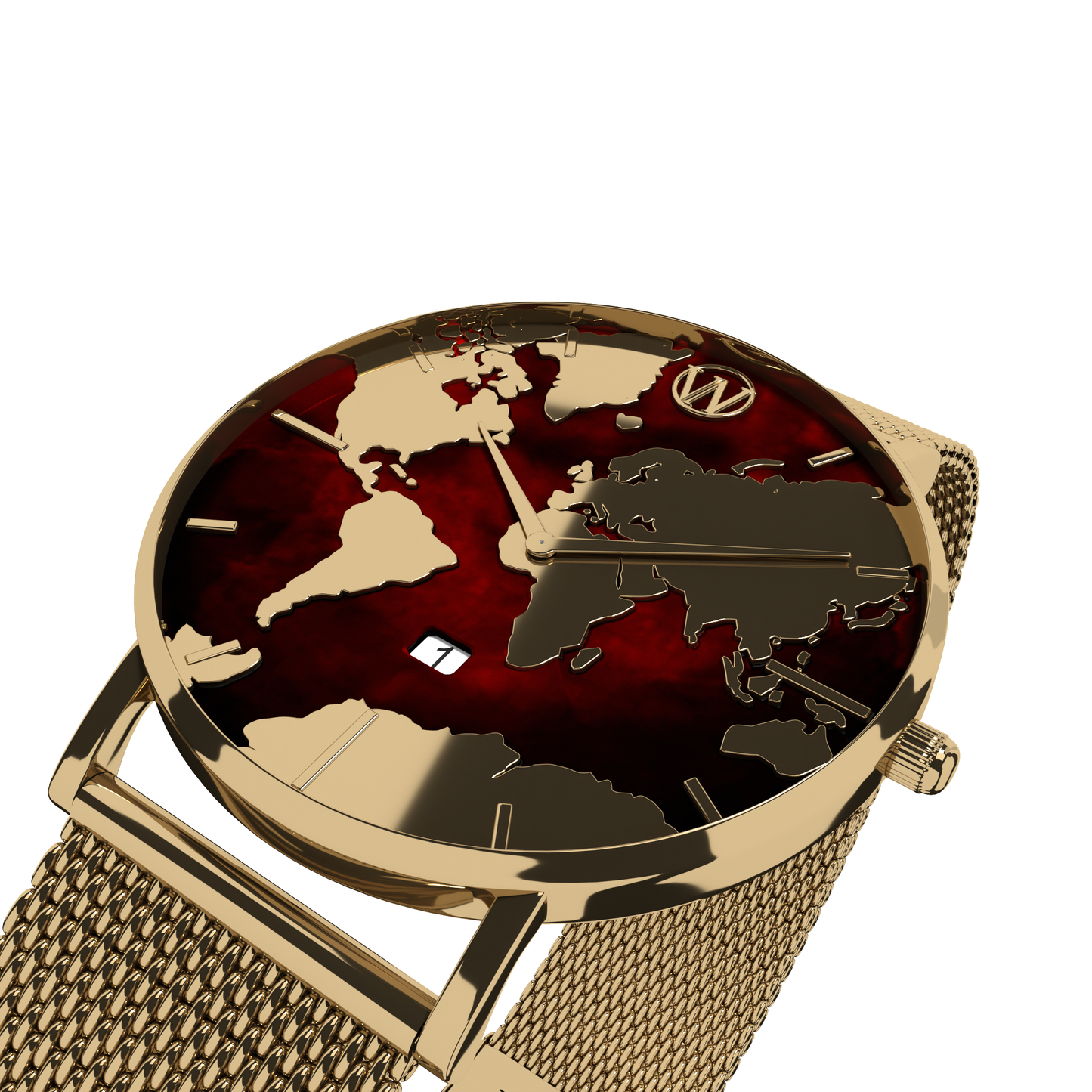 Load image into Gallery viewer, Mother of pearl- Amaranth Waterproof Watch

