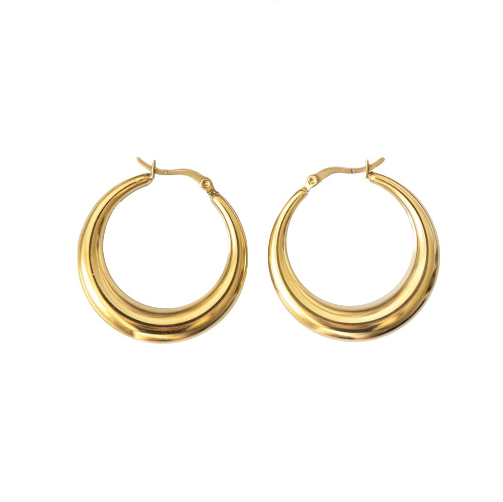 Circle Earrings (18 K Gold) - WOODSTOCK ZAMBON