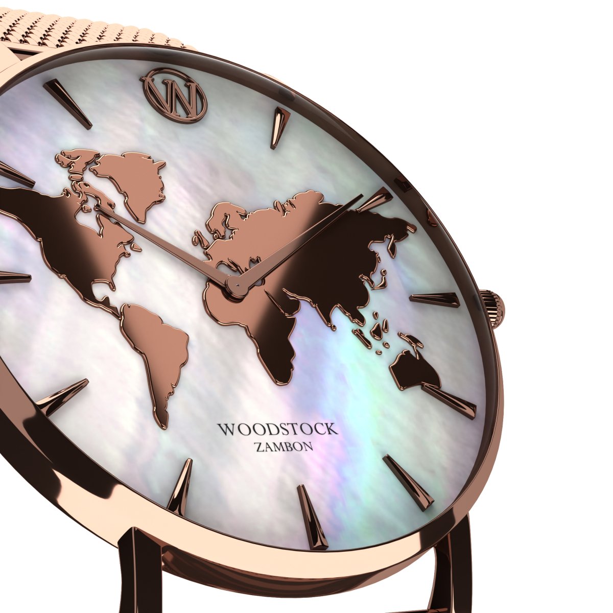 Holzuhr Uhr Weltkarte Damen Travel By Plane Map Damen-Armbanduhr