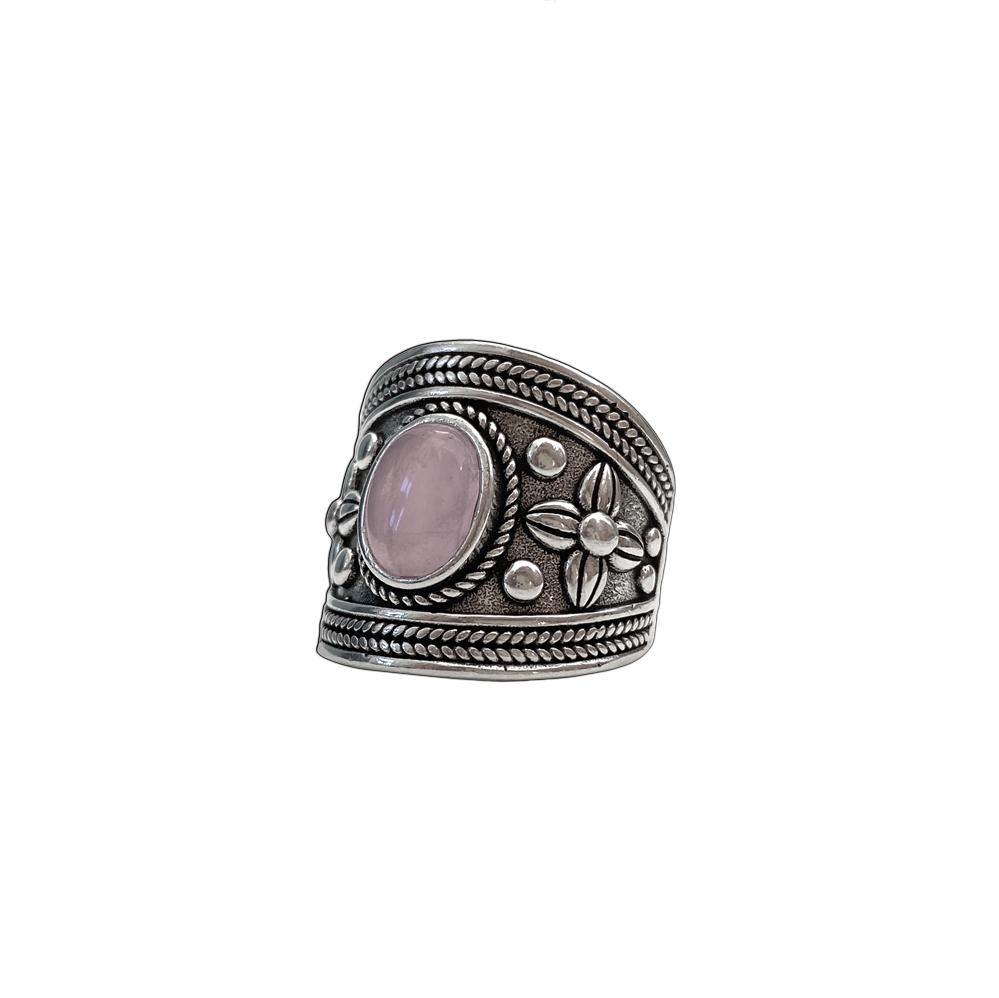 Rose Quartz Waterproof Ring - WOODSTOCK ZAMBON