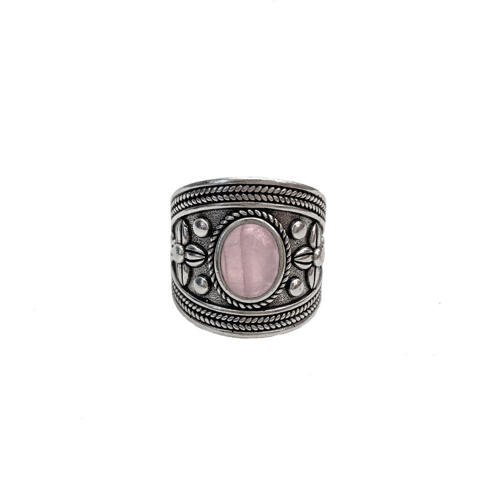 Rose Quartz Waterproof Ring - WOODSTOCK ZAMBON