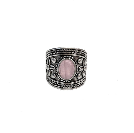 Rose Quartz Waterproof Ring - WOODSTOCK ZAMBON