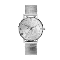 Silver Anchor Waterproof Watch