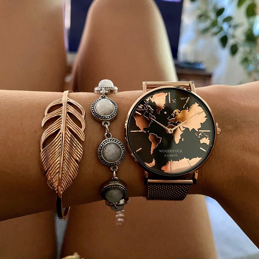 Watch Orologi Woodstock Donna World Map Woodstock Orologi Donna