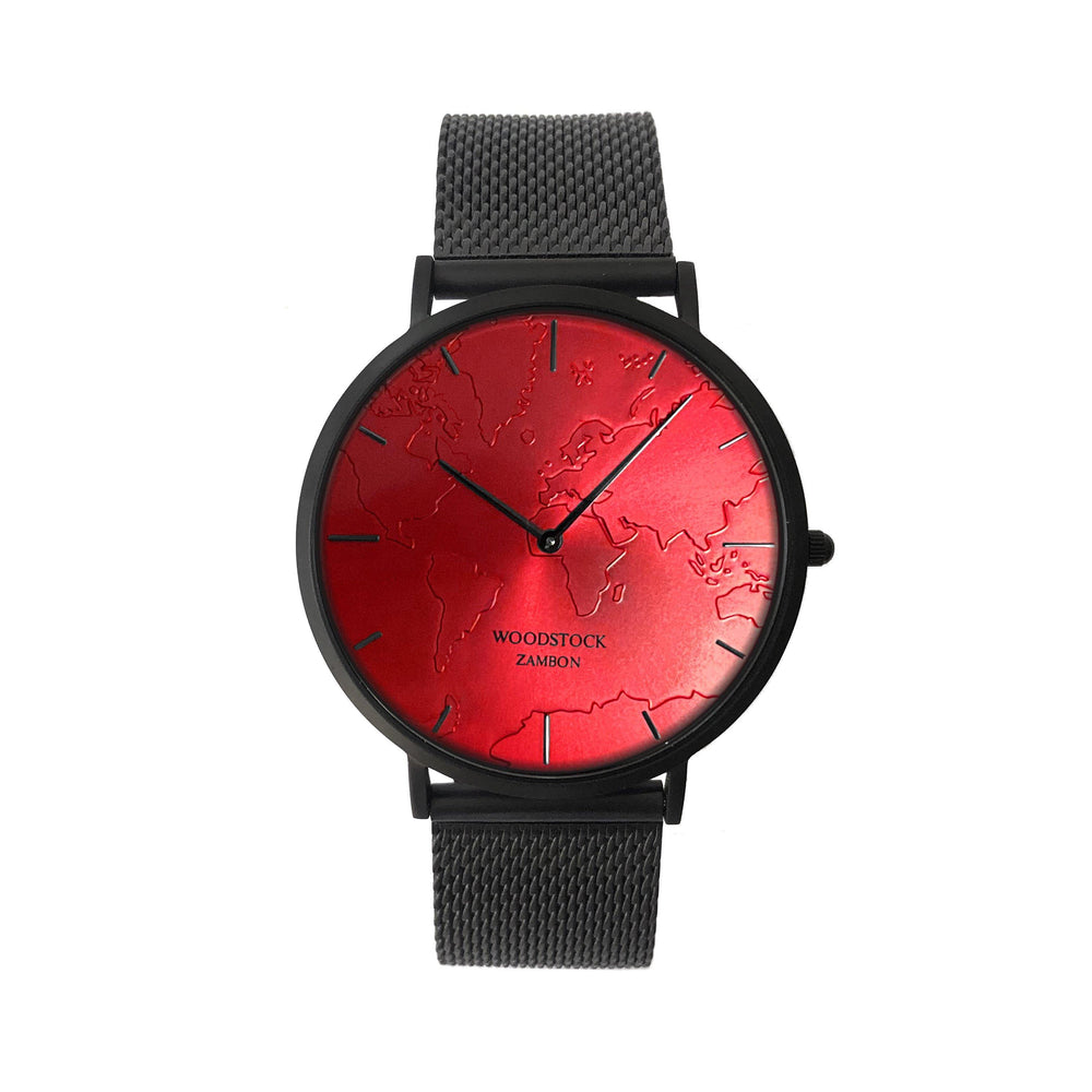 
            
                Load image into Gallery viewer, Crimson Waterproof Watch - WOODSTOCK ZAMBON
            
        