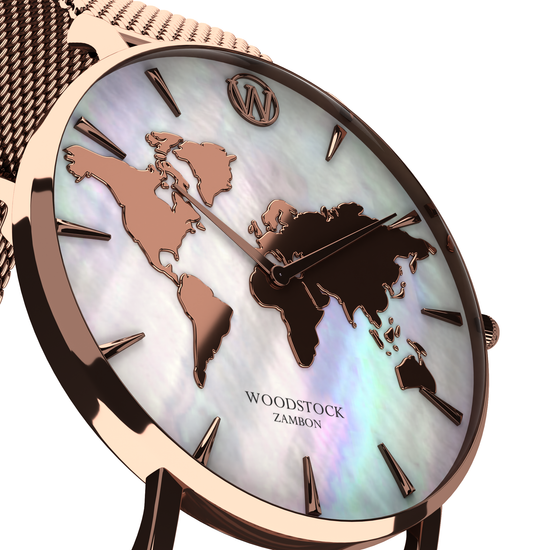 Load image into Gallery viewer, Pearl World Map Waterproof Watch
