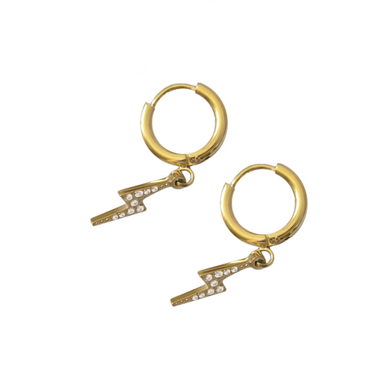 Load image into Gallery viewer, Lightning Earrings (18K Gold)
