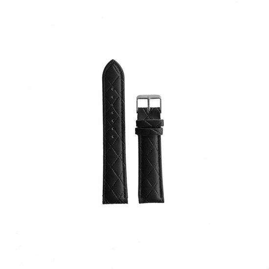 Synthetic leather wristband “Lozenge-shaped Black” - WOODSTOCK ZAMBON