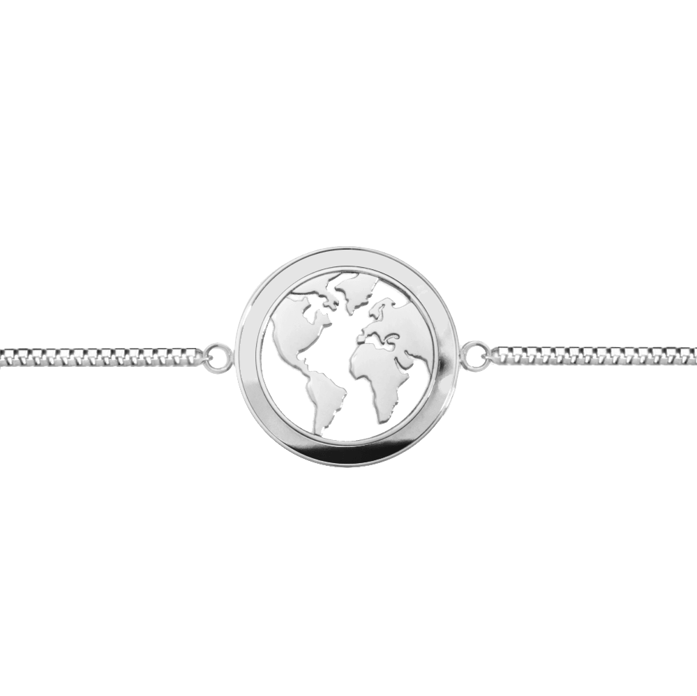 World Map Custom Bracelet - WOODSTOCK ZAMBON