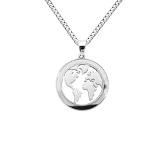 World Map Custom Necklace